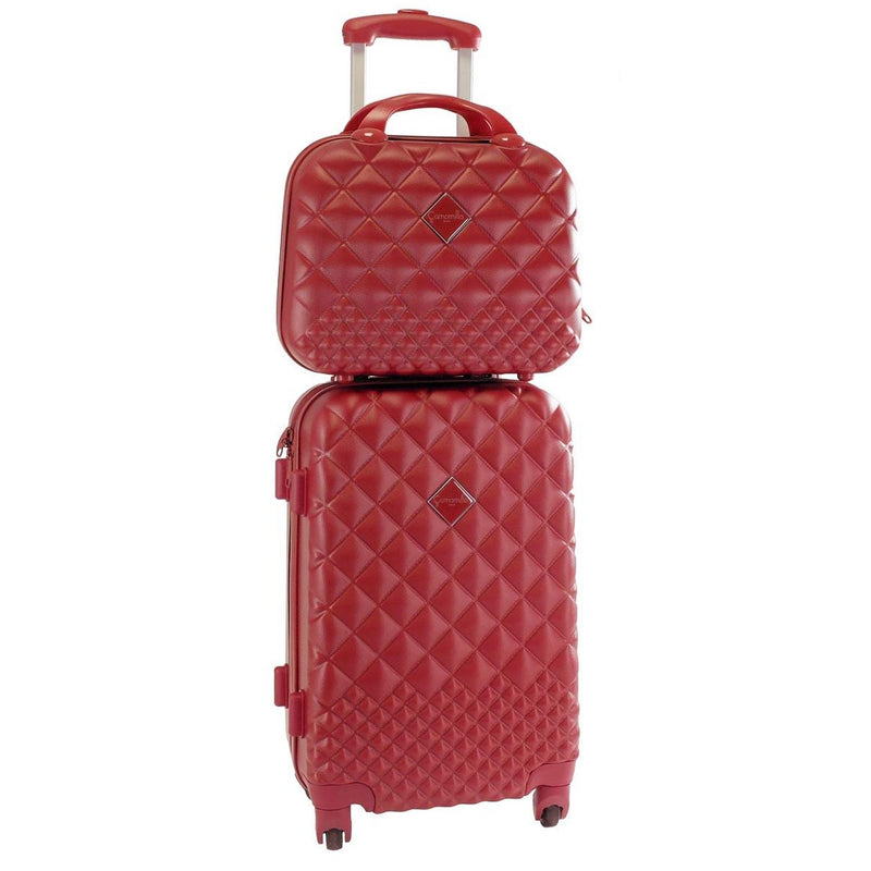 Camomilla Trolley Rigido + Beauty case rosso/ lime/ rosa antico/ oro/ fiori/ azzurro/ pink/ glicine/ silver/ nero