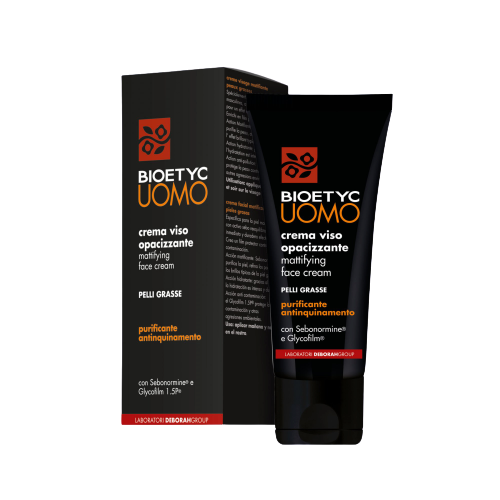 Crema Viso Opacizzante Uomo DEBORAH BIOETYC - purificante antinquinamento