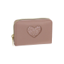 portafoglio donna zip S batticuore di camomilla milano bianco/ rosa