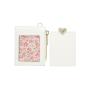 porta carte donna di camomilla milano batticuore rosa/ bianco