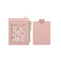 porta carte donna di camomilla milano batticuore rosa/ bianco