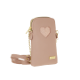 portacellulare donna di camomilla milano batticuore cod. 01191 bianco/ rosa