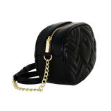 borsa a tracolla solo cuore di camomilla milano cod.02143 nero/ oro/ argento/ cipria/bordeaux