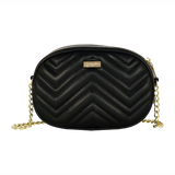 borsa a tracolla solo cuore di camomilla milano cod.02143 nero/ oro/ argento/ cipria/bordeaux