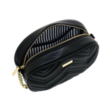borsa a tracolla solo cuore di camomilla milano cod.02143 nero/ oro/ argento/ cipria/bordeaux