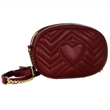 borsa a tracolla solo cuore di camomilla milano cod.02143 nero/ oro/ argento/ cipria/bordeaux