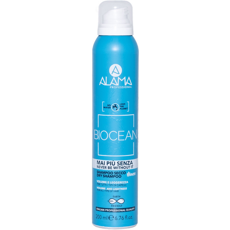 Alama shampoo a secco biocean mousse volume e leggerezza per tutti i tipi di capelli