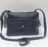borsa a tracolla di beverly hills polo club bh-3738 blu/ lilla/ ocra