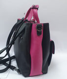 ZAINO DONNA DI BEVERLY HILLS POLO CLUB BH-3932 TORTORA / NERO E FUXIA