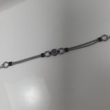 Bracciale uomo ciondolo ancora/ timone gemir
