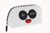 beauty case donna / necessaire be chic nero/ bianco misura M/L cod.61381 / 61383
