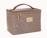 Beauty case donna di camomila milano Matelasse M rosa/grigio cod. 61034