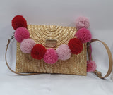 borsa paglia camomilla milano rosa 54411