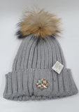 Cappello donna di trik bijoux con applicazioni swarovsky trama larga lilla/ grigio/ nero / verde