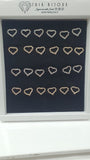 Orecchini trik bijoux cuore brillantinato grande
