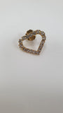 Orecchini trik bijoux cuore brillantinato grande