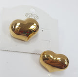 Orecchini a cuore dorato di trik bijoux