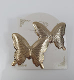 Orecchini a lobo forma farfalla oro  di trik bijoux