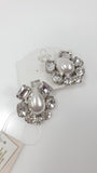 Orecchini donna a clip di trik bijoux perla