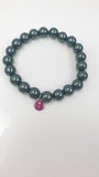 Bracciale di perle di camomilla Milano verde