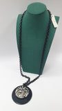 Collana donna primadonna nera zebrata