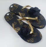 Flip flop camelia di camomilla Milano lilla/ nero S/M/L
