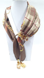 foulard gioiello di gemir nero/ beige
