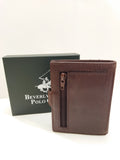 Portafoglio uomo di Beverly Hills polo club BH-1746 BLU/NERO/CUOIO