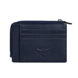 Portafoglio Portatessere uomo Aeronautica Militare AM256 New Plate in Vera Pelle MORO/NERO/BLU