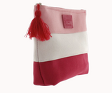 busta mare tassel righe toni di rosa/ azzurra di camomilla milano cod.60362