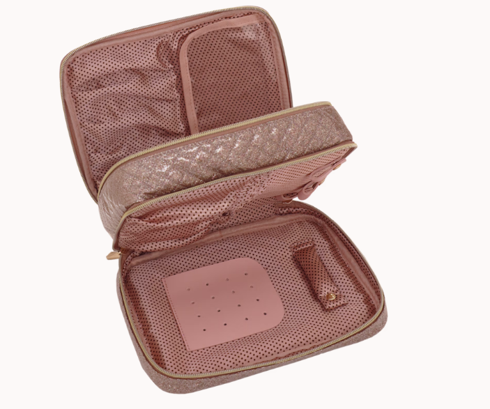 Beauty case donna di camomilla milano Matelasse L rosa/ grigio cod. 61028
