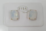 Orecchini donna di byba bijoux Queen Clips cristallo/ bianco/ rosa/ verde/lilla/ rosso/ nero/ fucsia
