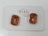 Orecchini donna di byba bijoux Queen Clips cristallo/ bianco/ rosa/ verde/lilla/ rosso/ nero/ fucsia