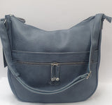 borsa donna bevery hills poolo club bh-3122 azzurro/ cuoio