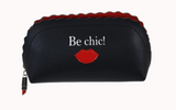 beauty case donna / necessaire be chic nero/ bianco misura M/L cod.61381 / 61383