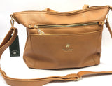 borsa donna di bevròy hills polo club bh-4130 bianco/ cuoio