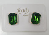 Orecchini donna di byba bijoux Queen Clips cristallo/ bianco/ rosa/ verde/lilla/ rosso/ nero/ fucsia