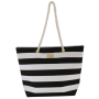 borsa mare riga M nero per sempre di camomilla milano cod.60199