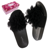 sliders donna peonia di camomilla milano nero 36/37/38/39/40/41