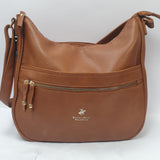 borsa donna bevery hills poolo club bh-3122 azzurro/ cuoio