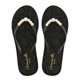 Flip flop rosa/ nero pearls di camomilla Milano