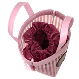Busta XL con manici rosa be chic cod. 64766 rosa/ bianco