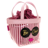 Busta XL con manici rosa be chic cod. 64766 rosa/ bianco