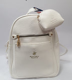 zaino donna beverly hills polo club bh-4132 bianco/ beige/ cuoio
