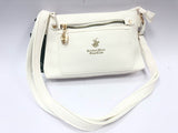 borsa a tracolla di beverly hills polo club bh-4139 bianco/ cuoio