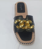 sliders cannes di camomilla milano nero/ off white