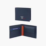 Portafoglio uomo in pelle di Aeronautica Militare AM 151 BLU/NERO