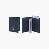 Portacarte uomo in pelle di Aeronautica Militare AM154 Moro/Blu/Nero