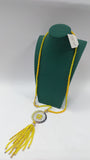 Collana gemir gialla con pendente