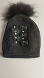 Cappello bimba invernale grigio